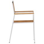 Chaises de jardin empilables vidaXL 8 Pièces 54.5x56x87 cm Bois de teck massif