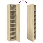 vidaXL Armoire de rangement mince chêne sonoma 45x42 5x225 cm