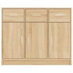 vidaXL Buffet chêne sonoma 91x28x75 cm bois d'ingénierie