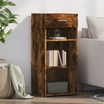 vidaXL Buffet chêne fumé 40x42 5x93 cm bois d'ingénierie