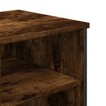 vidaXL Armoire lavabo de salle de bain chêne fumé 91x35x60 cm