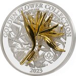 Pièce de monnaie en Argent 5 Dollars g 31.1 (1 oz) Millésime 2023 Golden Flower Collection STRELITZIA
