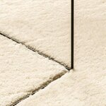 vidaXL Tapis HUARTE à poils courts doux et lavable crème 160x160 cm