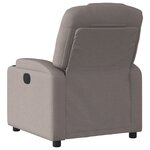 vidaXL Fauteuil inclinable électrique Taupe Tissu