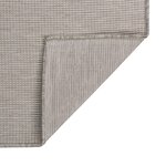 vidaXL Tapis à tissage plat d'extérieur 140x200 cm Taupe