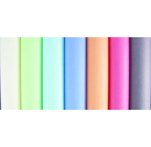 Lot 50 rouleaux de papier kraft couleur 3m x 0 7m. Coloris pastels assortis en présentoir clairefontaine