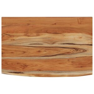 vidaXL Étagère murale rectangulaire massif acacia bordure assortie