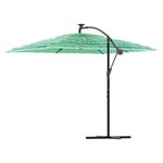 vidaXL Parasol de jardin avec mât en acier vert 246x246x230 cm