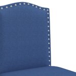 vidaXL Chaises de bar lot de 2 bois massif d'hévéa et tissu