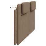 vidaXL Coussin de tête de lit cappuccino 180 cm similicuir