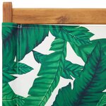 vidaXL Chaises de jardin pliantes lot de 4 vert tissu et bois massif