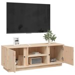vidaXL Meuble TV 110x35x40 5 cm Bois de pin massif