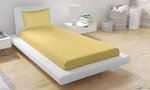 Ensemble drap housse 180 x 200 et Taie d'oreiller - Jaune