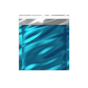 Lot de 50 sachet alu métallisé brillant bleu 165x165 mm