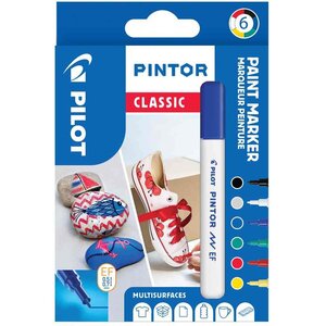 Marqueur à pigment pintor extrafin set de 6 'classic pilot