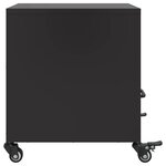 vidaXL Table de chevet noir 36x39x43 5 cm acier