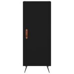 vidaXL Buffet haut Noir 34 5x34x180 cm Bois d'ingénierie