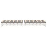 vidaXL Cadre de lit sans matelas blanc 75x190 cm bois de pin massif