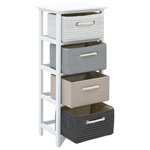 vidaXL Armoire de rangement 4 tiroirs Bois