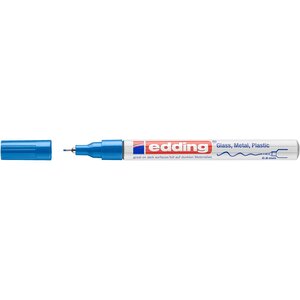 Marqueur Peinture brillante 780 Pointe Fine Bleu 0 8 mm x 10 EDDING