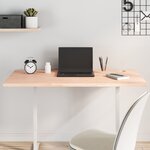 vidaXL Dessus de bureau 110x55x2 5 cm bois massif de hêtre