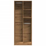 vidaXL Garde-robe chêne artisanal 80x50x200 cm bois d'ingénierie
