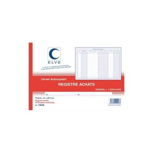 ELVE Manifold 210 x 297 mm "Achats: auto-entrepreneurs" 40 feuillets