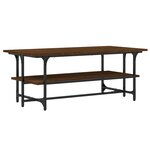 vidaXL Table basse Chêne marron 100x50x40 cm Bois d'ingénierie