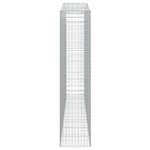 vidaXL Paniers à gabions arqués 8 Pièces 400x50x220/240 cm Fer galvanisé