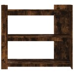 vidaXL Table console chêne fumé 100x35x90 cm bois d'ingénierie