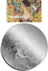 Monnaie LADY WITH A FAN 1/500 Oz Argent 1$ Liberia 2026 (PRÉCOMMANDE)