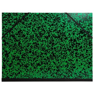 Carton À Dessin Annonay Avec Élastiques 26x33 Cm - Pour Formats A4 Et 24x32 Cm - Vert - X 10 - Exacompta