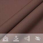 vidaXL Voile de parasol tissu oxford carré 4 5x4 5 m marron