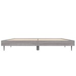 vidaXL Cadre de lit sonoma gris 120x190 cm bois d'ingénierie
