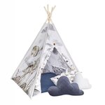 Tipi enfant Loup avec coussins