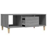 vidaXL Table basse Sonoma gris 90x50x36 5 cm Bois d'ingénierie