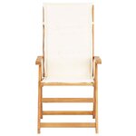 vidaXL Chaises inclinables de jardin 2 Pièces Marron Bois solide d'acacia