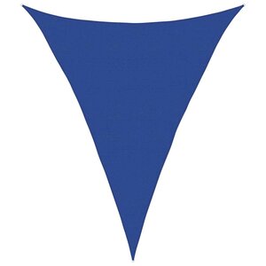 vidaXL Voile d'ombrage 160 g/m² triangulaire bleu 5x6x6 m PEHD