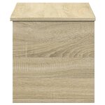 vidaXL Boîte de rangement chêne sonoma 90x35x35 cm bois d'ingénierie