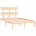 vidaXL Cadre de lit Bois massif 120x200 cm