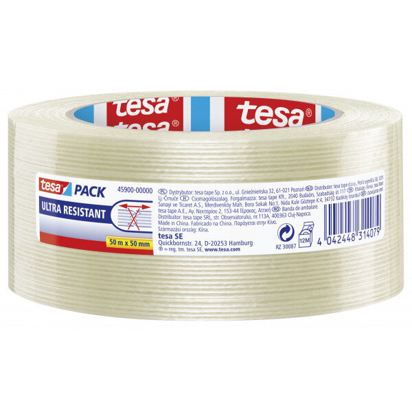 Rouleau adhésif emballage transparent 50m x 50mm tesa ultra résistant
