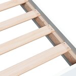 vidaXL Cadre de lit blanc 120x200 cm bois d'ingénierie