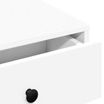 vidaXL Table basse Blanc 90x90x28 cm Aggloméré