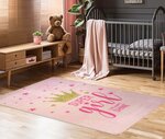 Tapis enfant SUPER GIRLS 120 x 160 cm - Rose