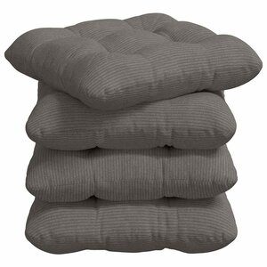 vidaXL Coussins de siège 4 Pièces Gris clair 45 x 45 cm