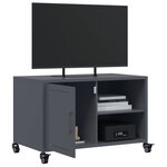 vidaXL Meuble TV anthracite 68x39x43 5 cm acier laminé à froid