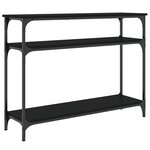 vidaXL Table console noir 100x29x75 cm bois d'ingénierie