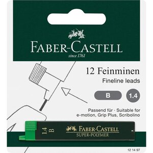 Blister 2x6 mines SUPER-POLYMER 1 4mm FABER-CASTELL