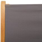 vidaXL Ensemble à manger de jardin 7 Pièces anthracite tissu bois massif