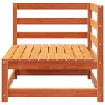 vidaXL Canapé de jardin repose-pieds 2 places bois massif de pin